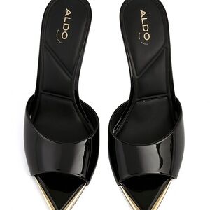 Aldo Black Mules Sleek and Versatile Footwear